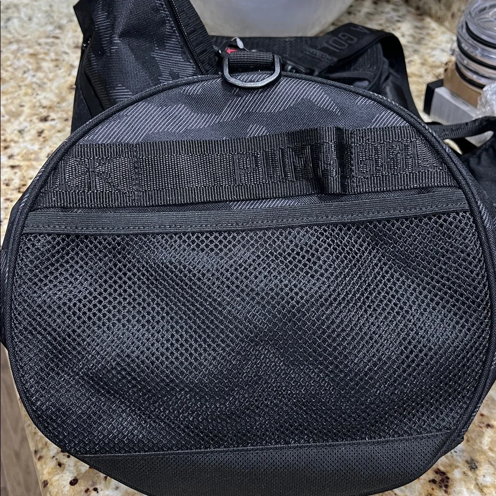 Puma Black/Camo Golf Barrel Sports Bag NWT